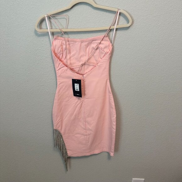 Fashion Nova Borrowed Hearts Mini Dress in Pink - Size XS - NWT - Picture 7 of 8